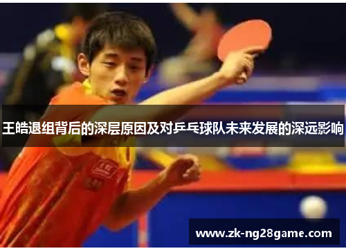 王皓退组背后的深层原因及对乒乓球队未来发展的深远影响